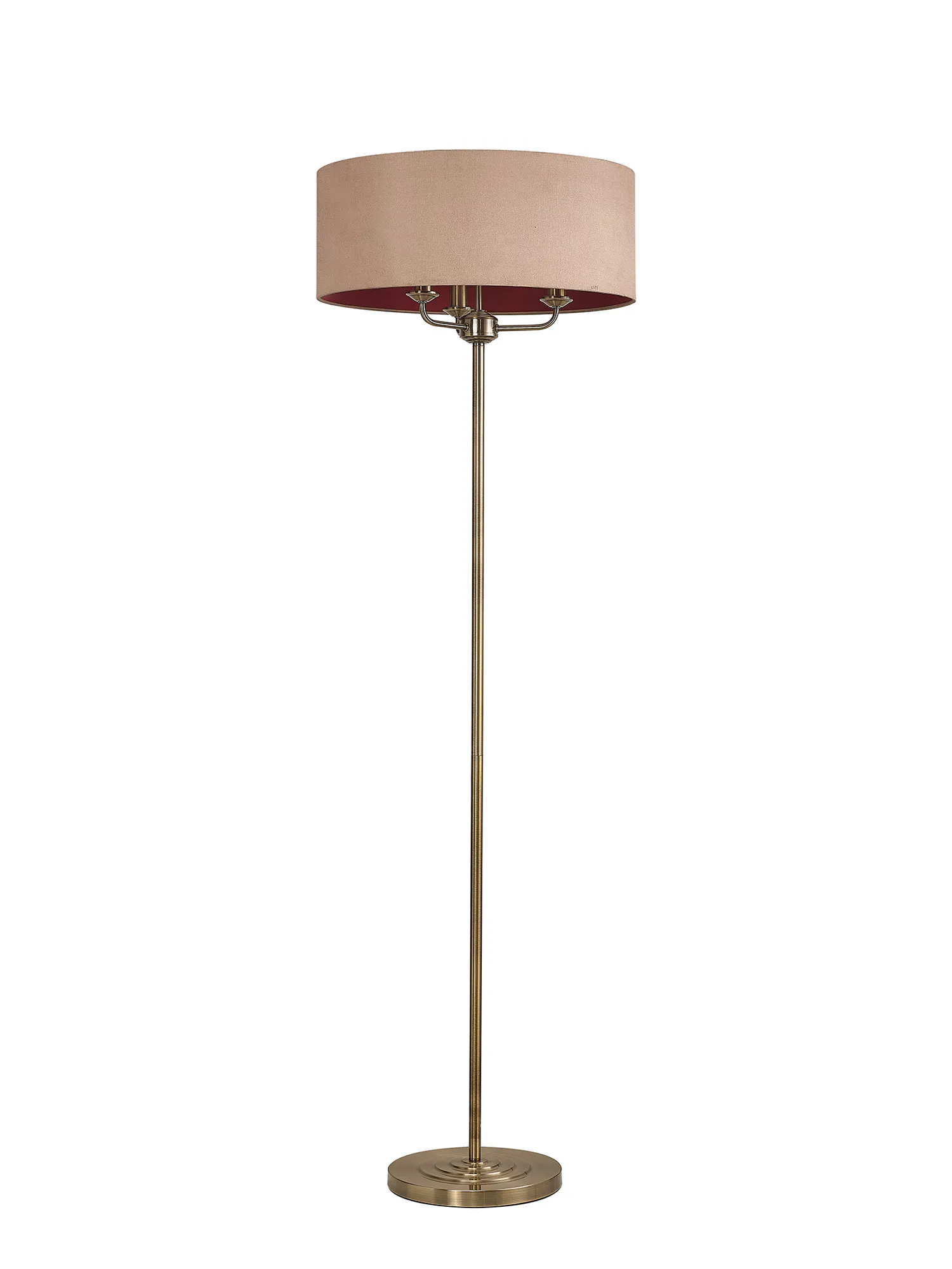 Banyan 45cm 3 Light Floor Lamp Antique Brass; Antique Gold DK0911  Deco Banyan AB AG